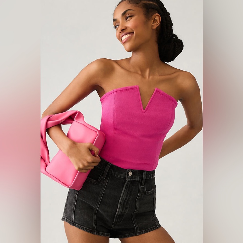 ANTHROPOLOGIE Maeve Strapless Corset Top